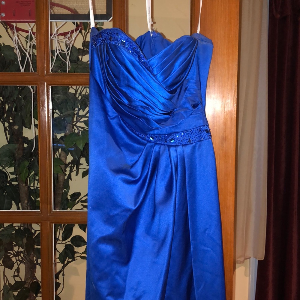 Full length Blue Formal Dress
